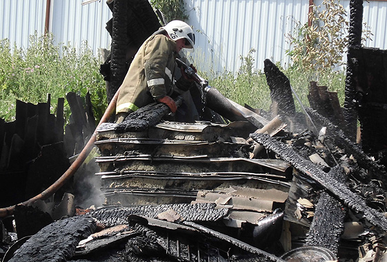 В Вольском районе на пожарах погибли 2 мужчин